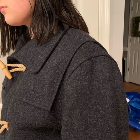 Shades of Grey Micah Cohen Y2K Wool Stadium Coat L - Picture 5 of 6